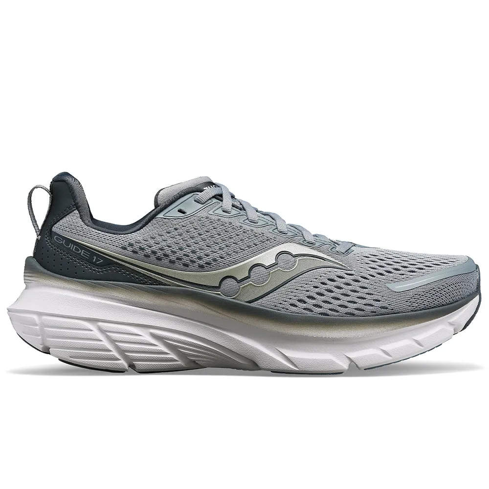 running in an iconic bridge area shoes Anti Blister Lining Men's Saucony Guide 17