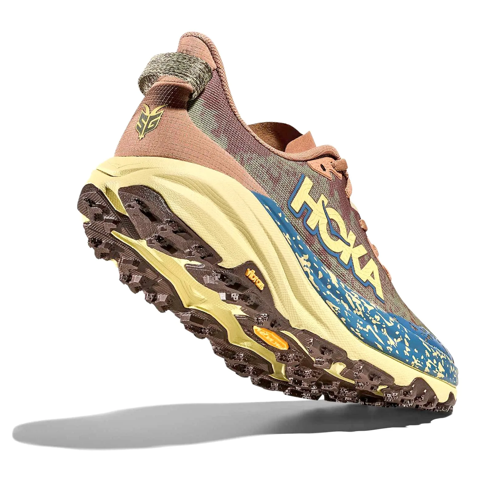 Molded TPU Support Torsional Stability Control Men's Speedgoat 6 Trail Running Shoes Maple / Cardamom