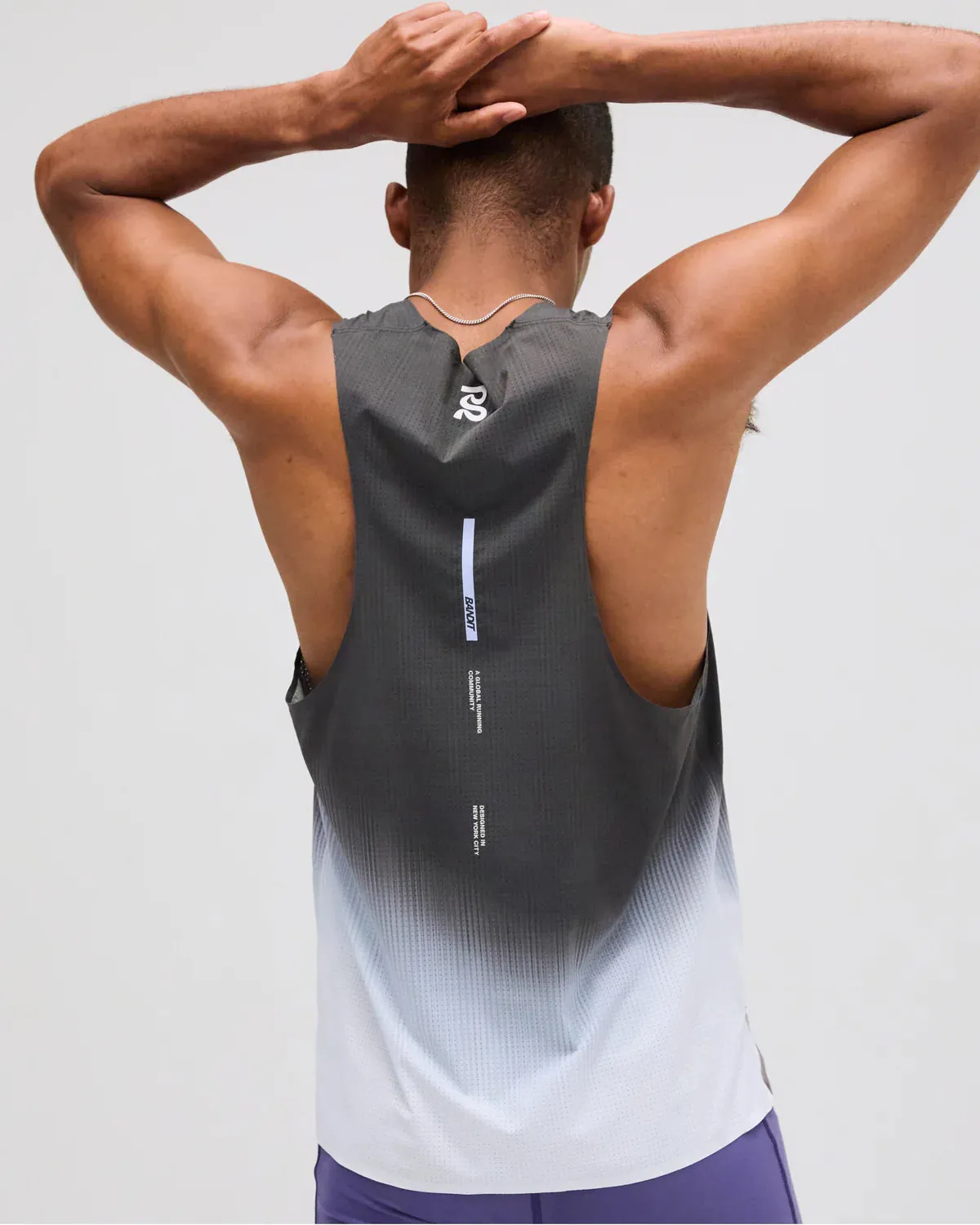 Men's Vento Performance Singlet Black / Chalk Gradient Athletic Performance Blend Indoor Use