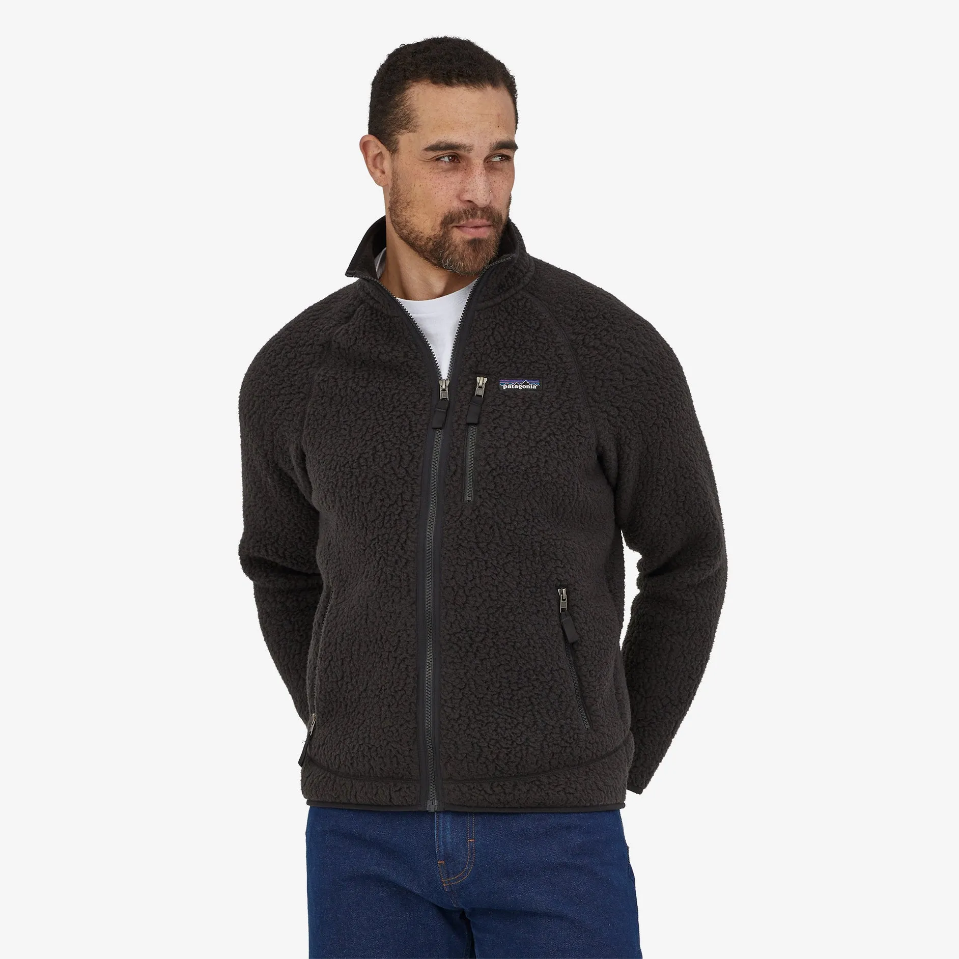WaterproofSeams Patagonia Men's Retro Pile Fleece Jacket Black