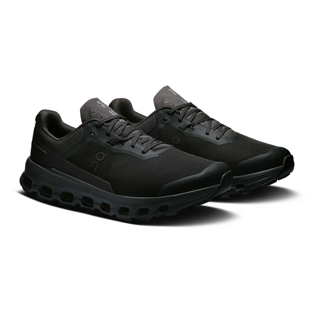 Non Marking Rubber Compound Men's Cloudvista 2 Trail Running Shoe - Black/Black - Regular (D)