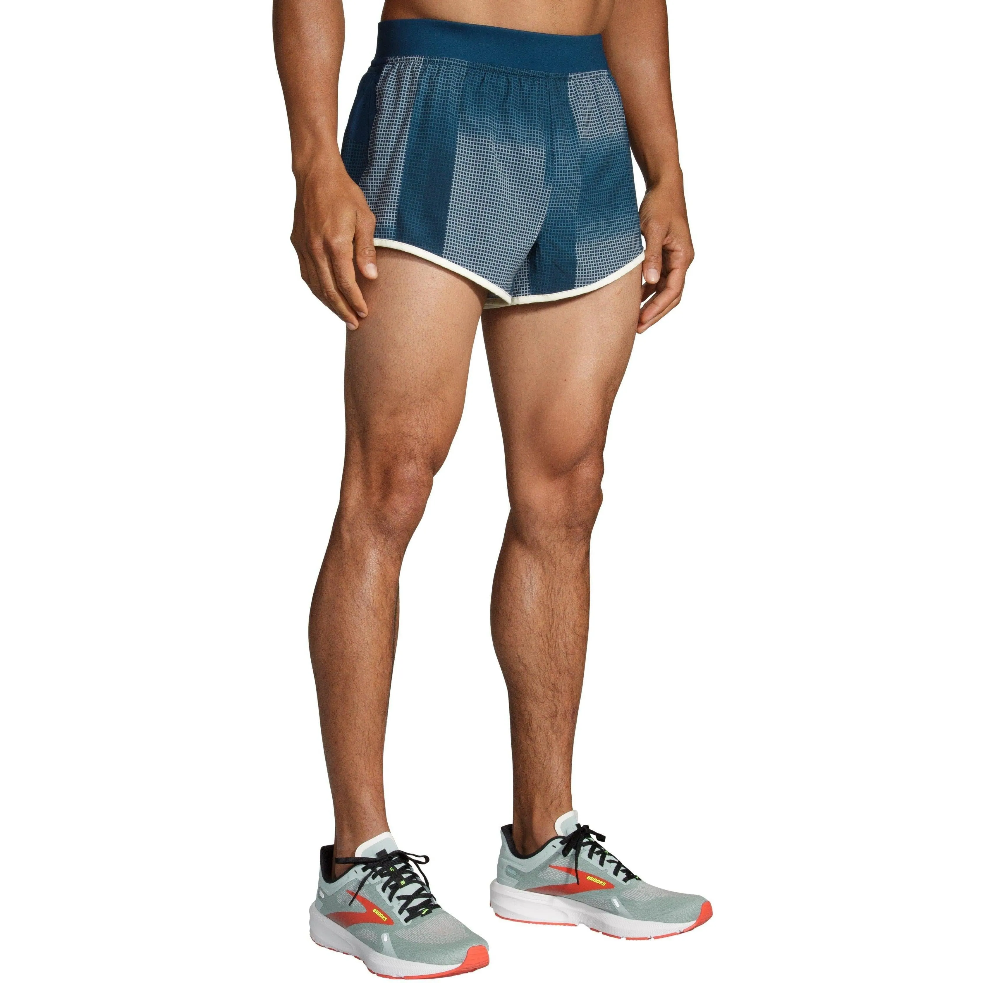 Men's Brooks Sherpa 3" Split Short AntiStatic Lining Cyber Glow