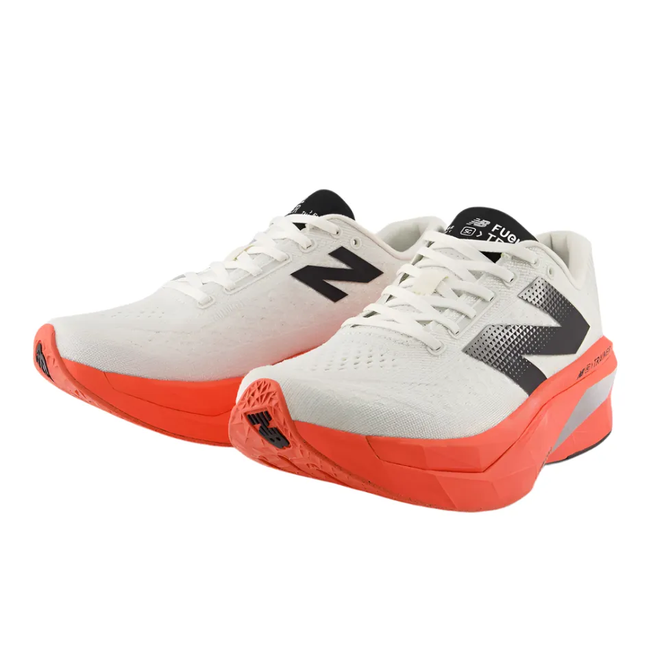 New Balance Men's Fuelcell Supercomp Trainer v3 Running Shoes in Urgent Red/Sea Salt/Black AW25 pre - made running shoes Micro Perforated Tongue