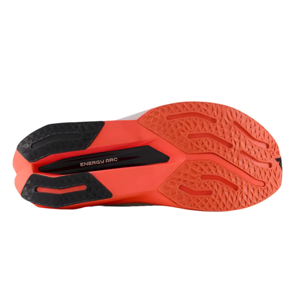 New Balance Men's Fuelcell Supercomp Trainer v3 Running Shoes in Urgent Red/Sea Salt/Black AW25 Reinforced Seams