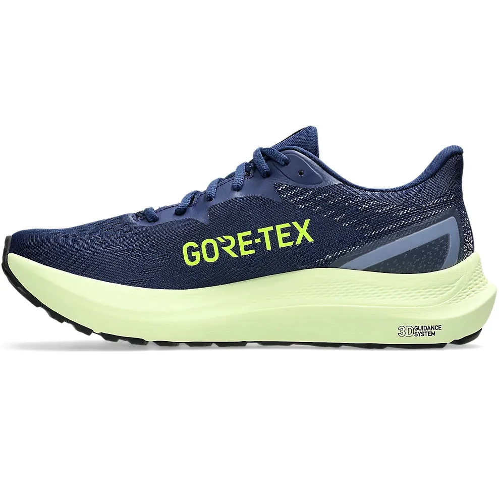 Asics Men's GT-2000 12 GORE-TEX Running Shoes Blue Expanse / Safety Yellow Zero Gravity Construction gym goer