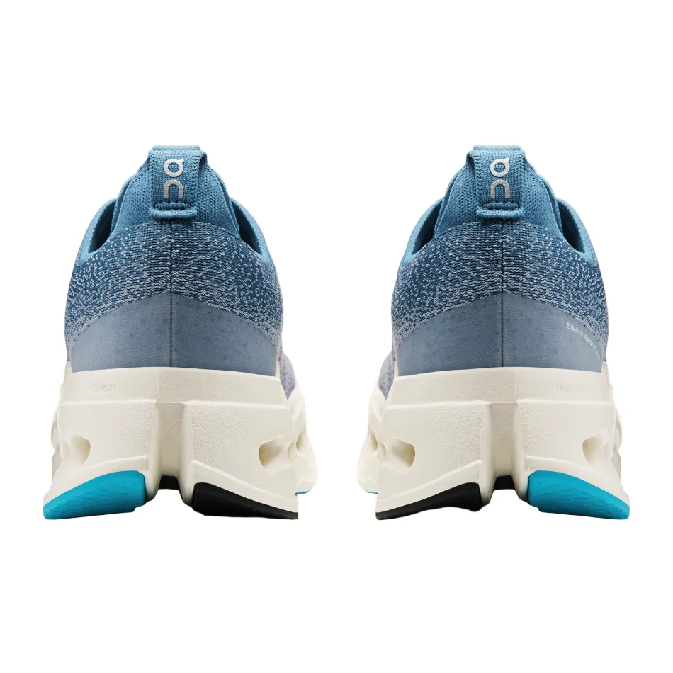 Step Stability On Men's Cloudsurfer Max Running Shoes in Dust/Ivory AW25