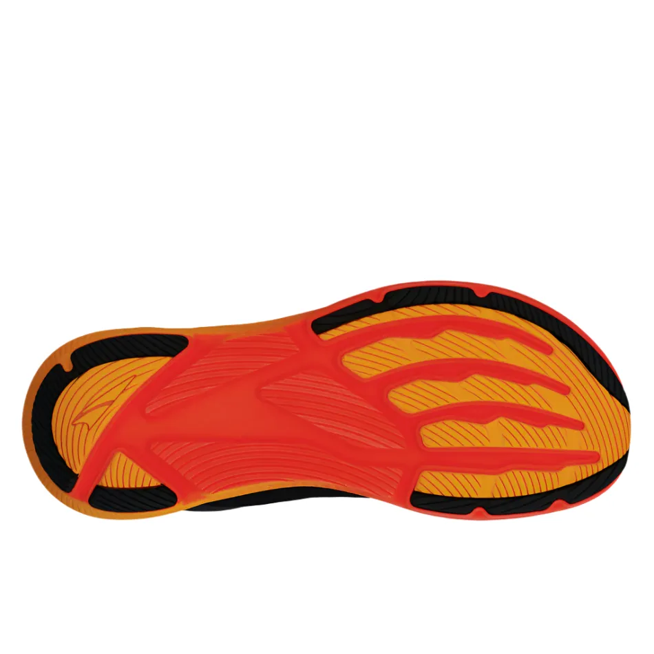 running with a mid - top design Altra Men's Experience Flow 2 Running Shoes in Black/Orange AW25