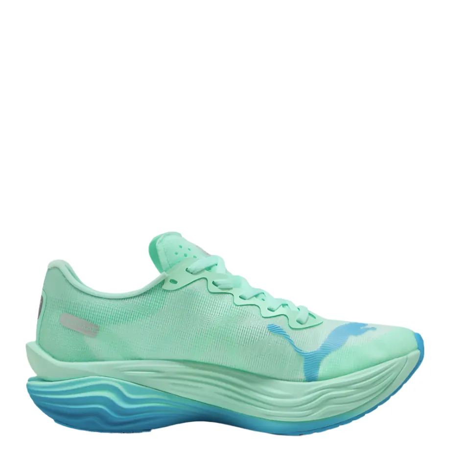 Comfort Stability PUMA Men's Deviate NITRO Elite 3 Running Shoes in Mint Melt/Speed Blue AW25