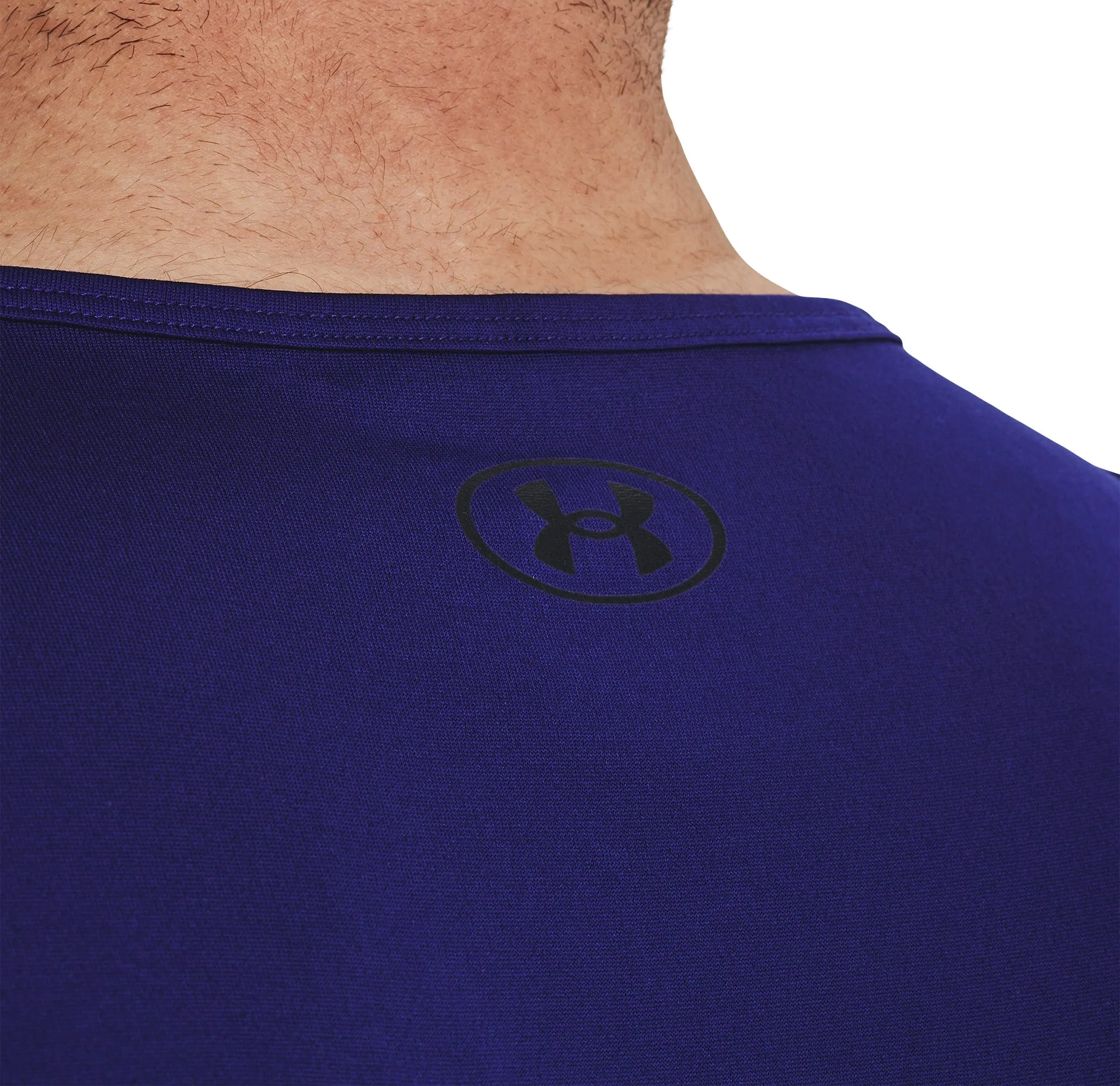 Under Armour Tech 2.0 Mens Training Vest - Blue middle aged users Taped Seams