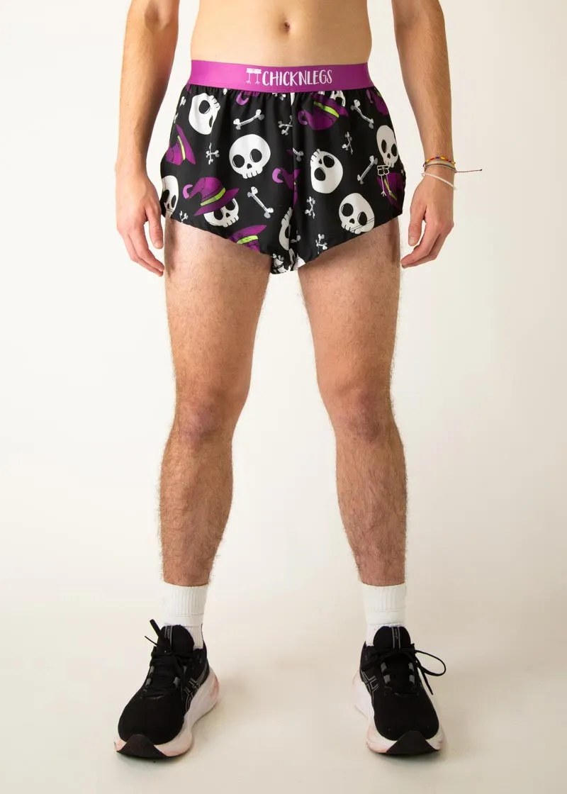 Odor Control Treatment Men's Skulls 2" Split Shorts
