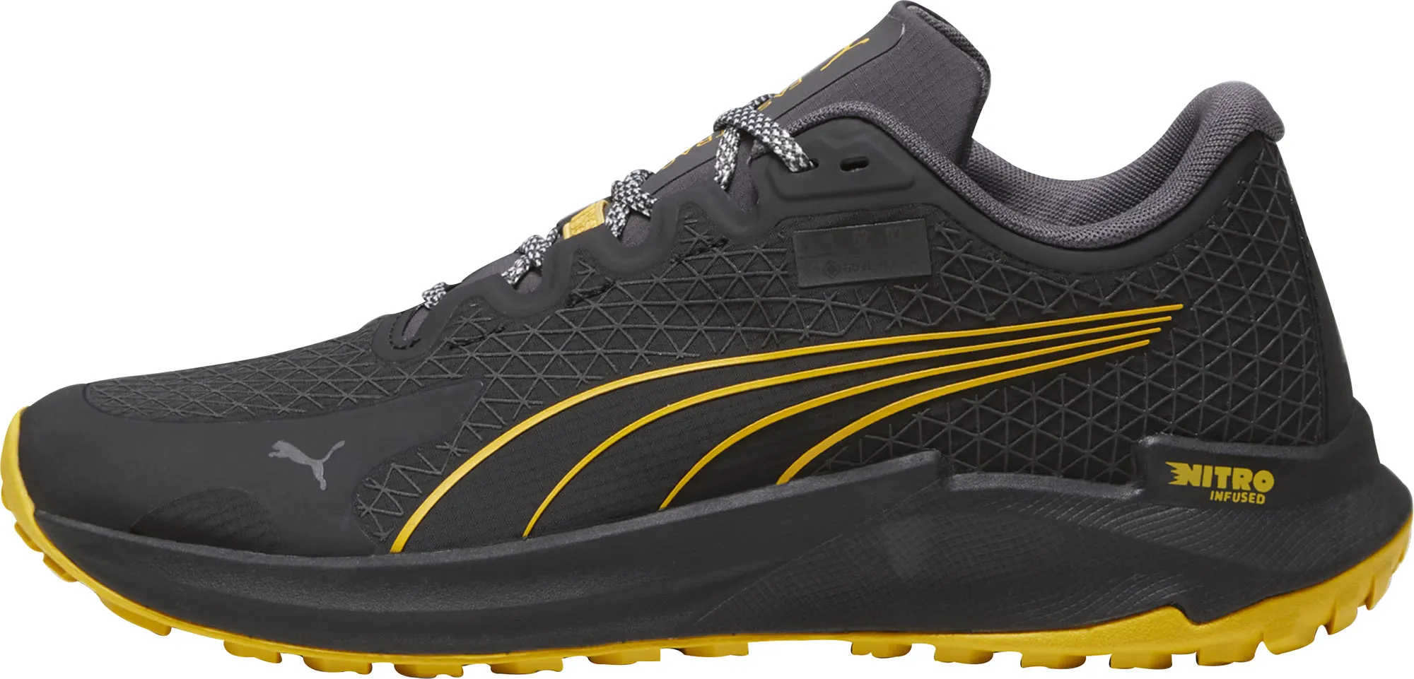 Puma Fast-Trac Nitro GORE-TEX Mens Trail Running Shoes - Black Enhanced Abrasion Zones