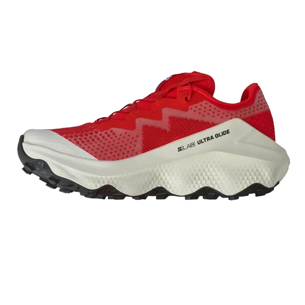 Ankle Support Design Strategic Zone Cushioning S/LAB Ultra Glide Trail Running Shoes Fiery Red / Pompeian Red / Vanilla Ice