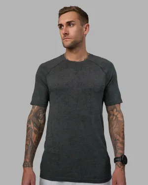 AeroFLX  Seamless Tee - Black Camo-Graphite Breathable Comfort Design Men's masculinity
