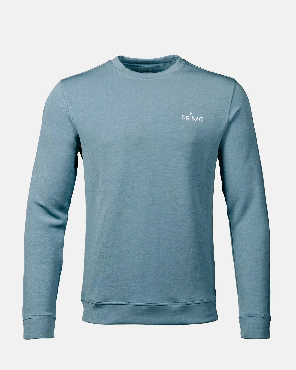 Men's Stone Blue Golf Crew Neck Odor Resistant