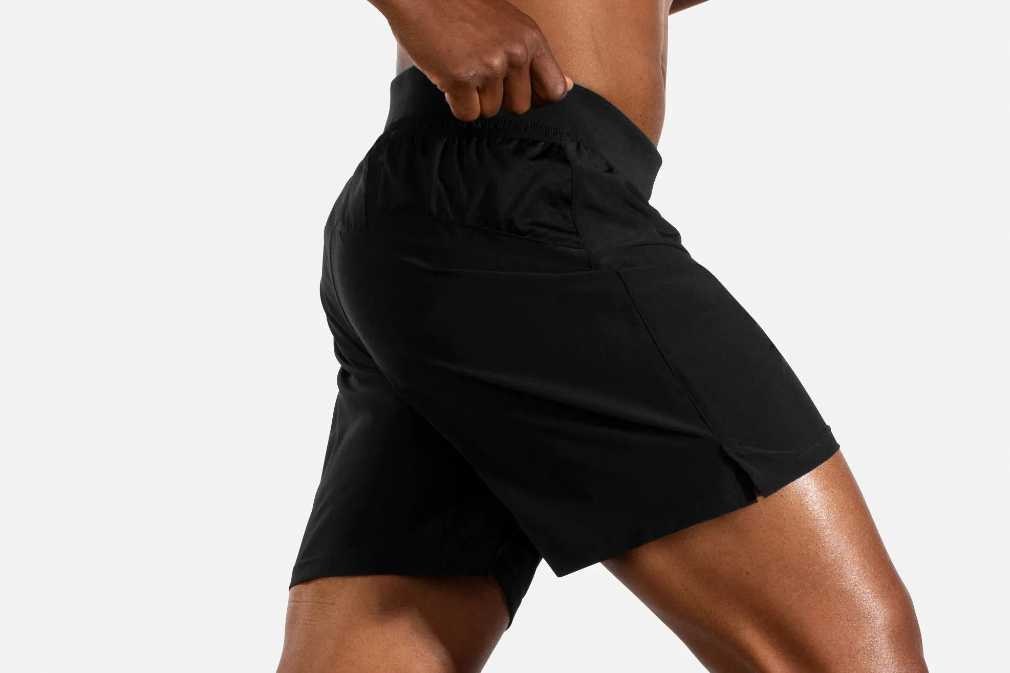 Breathable Layer Brooks | Sherpa 7" Shorts | Men's | Black