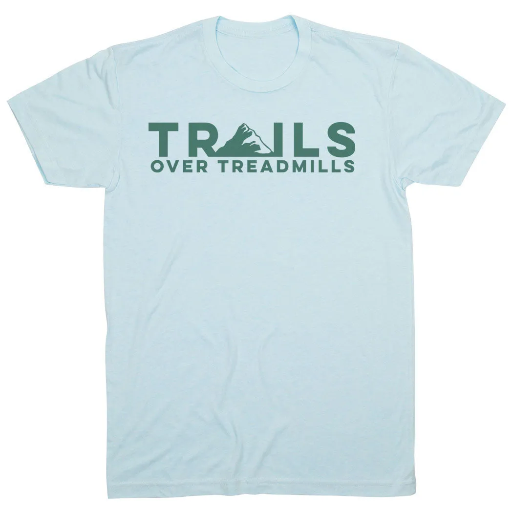 Running Short Sleeve T-Shirt - Trails Over Treadmills Seasonal Fashion