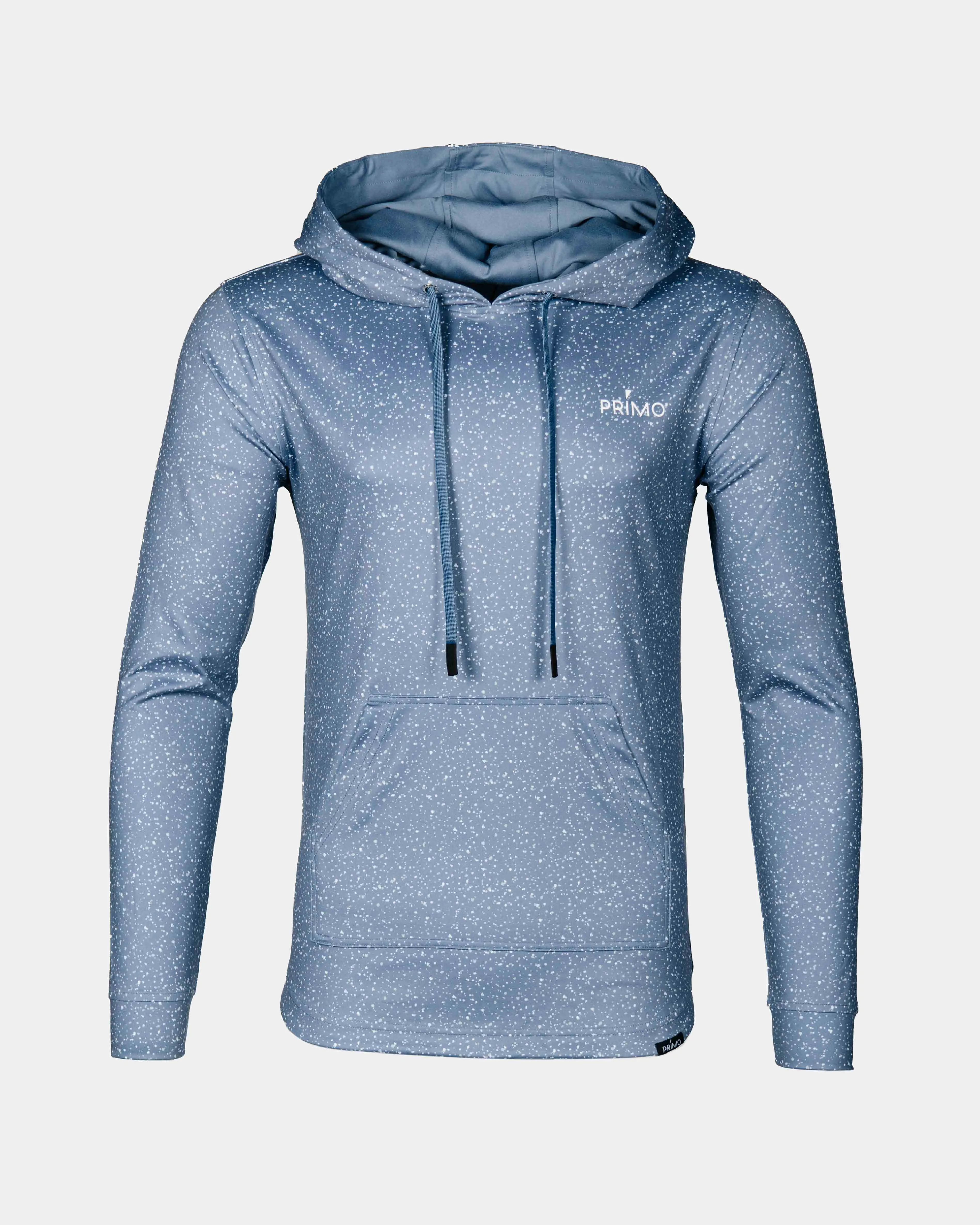 Dusty Blue Speckle Golf Hoodie Poplin product ribbon playfulness