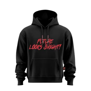 Layered Collar Men's Future Looks Bright Red Lion Shield Premium Pullover Hoodie
