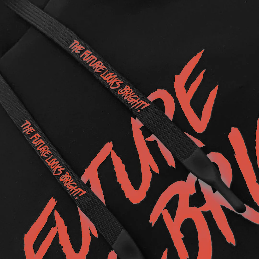 Men's Future Looks Bright Red Lion Shield Premium Pullover Hoodie Non Restrictive Cut