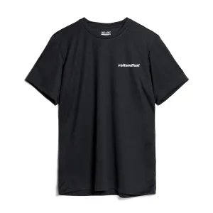 Relaxed Cut Lake Mood Volt and Fast Men's BOLT Running Short Sleeve-Black