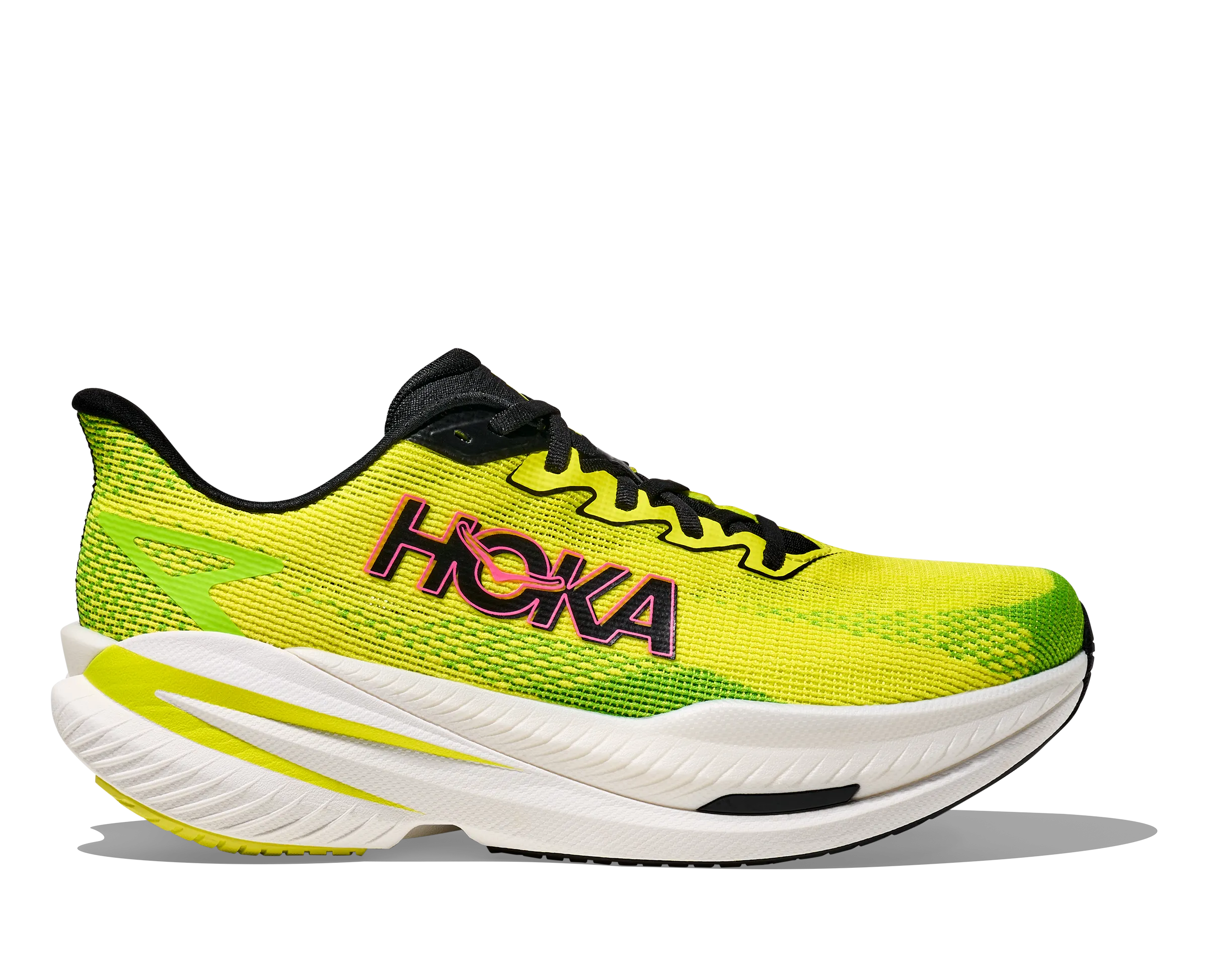 MEN'S MACH X 3 - D - NEON HOKA CITRUS/NEON LIME charm - decorated running wear