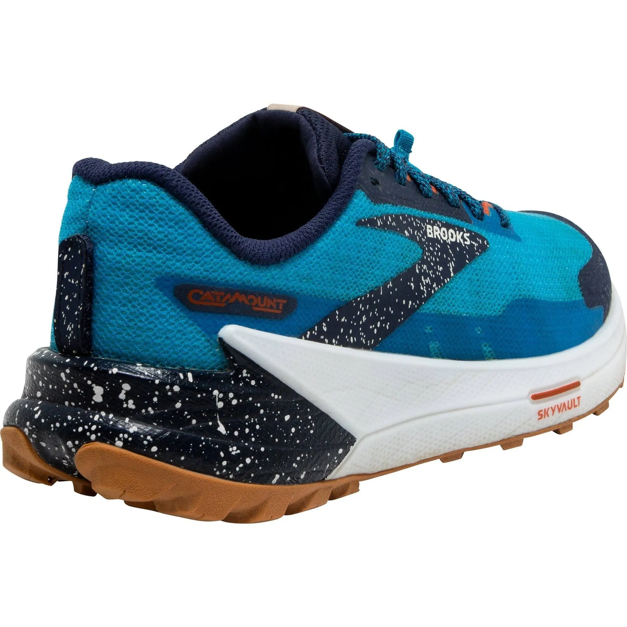 All Weather Traction Rock protection plate Brooks Catamount 2 Mens Trail Running Shoes - Blue