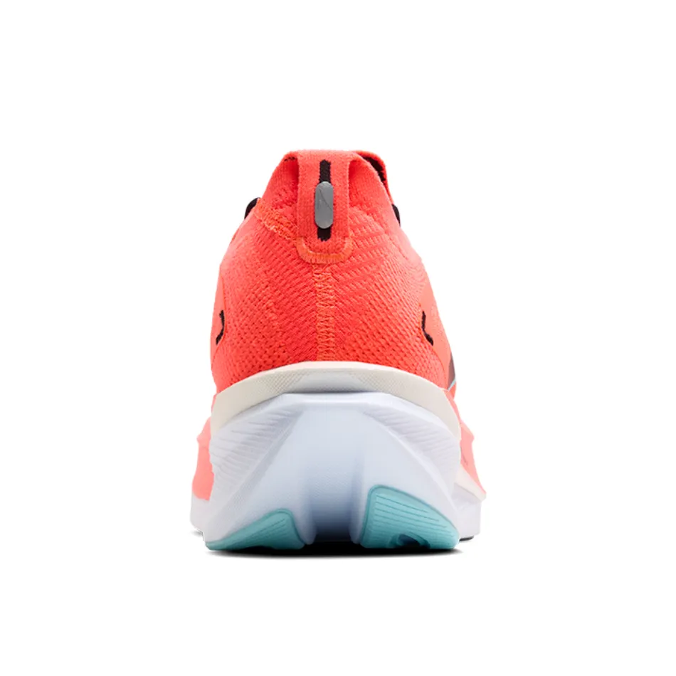 Ventilated Tongue Construction Brooks Men's Hyperion Max 3 Running Shoes in Fiery Coral/Black/Atomizer AW25