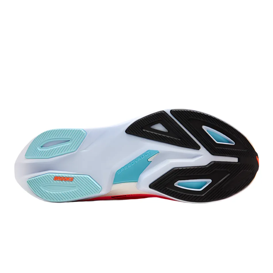 Hyper Breathable Vamp firm - midsole - feature shoes Brooks Men's Hyperion Max 3 Running Shoes in Fiery Coral/Black/Atomizer AW25