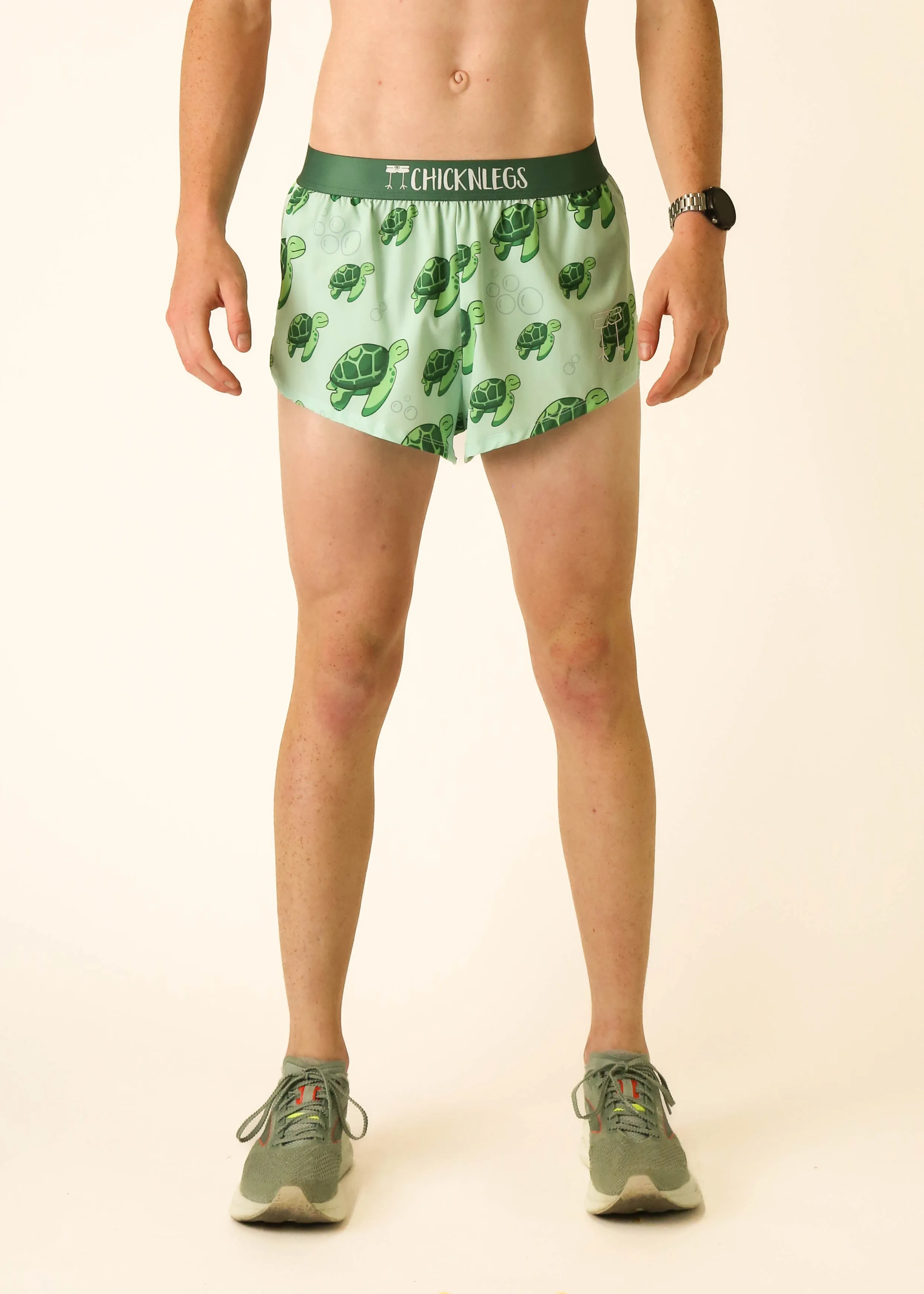 Casual Days Men's Sea Turtles 2" Split Shorts