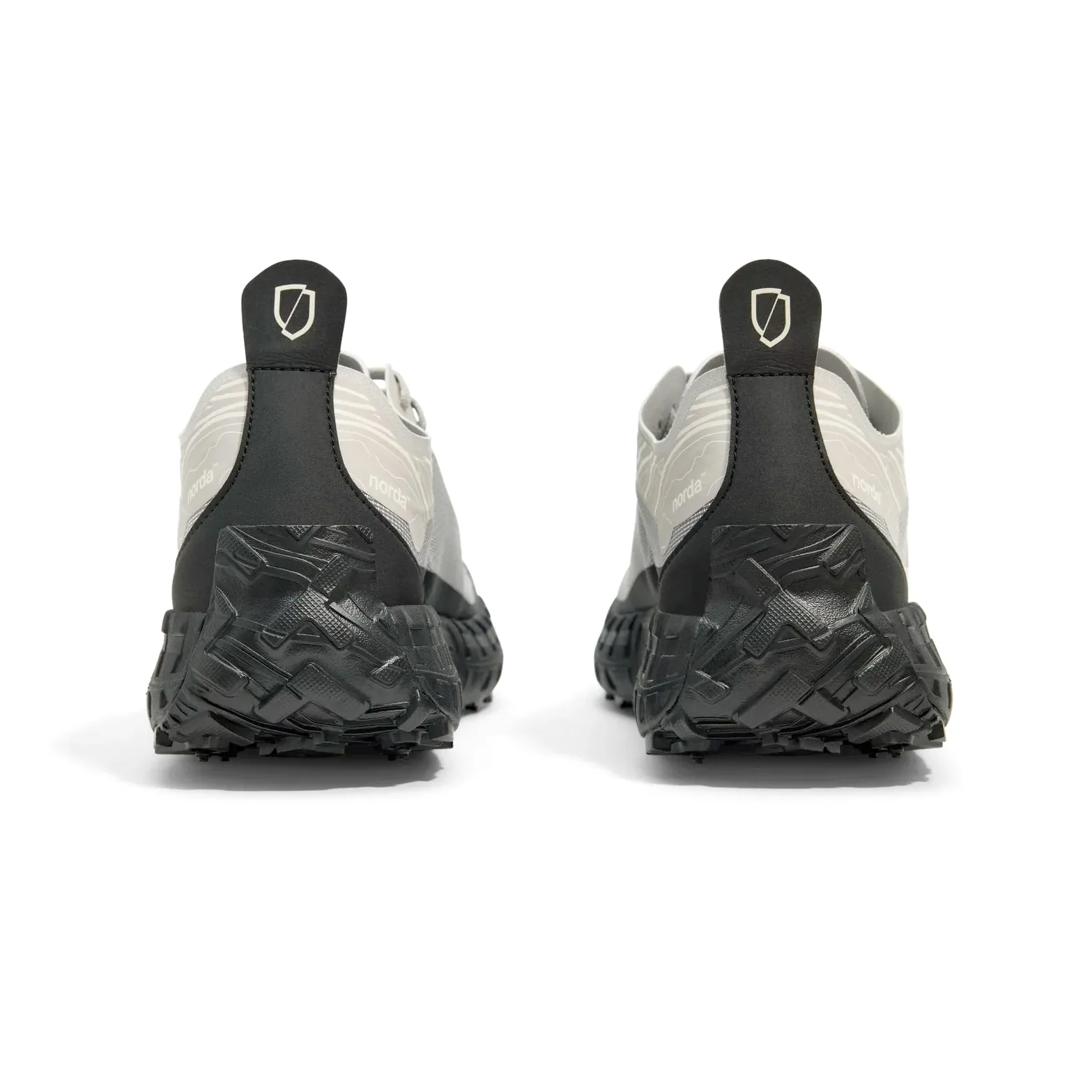 Men's 001A Trail Running Shoes Pewter Odor Resistant Fabric Adjustable Gaiter Hook