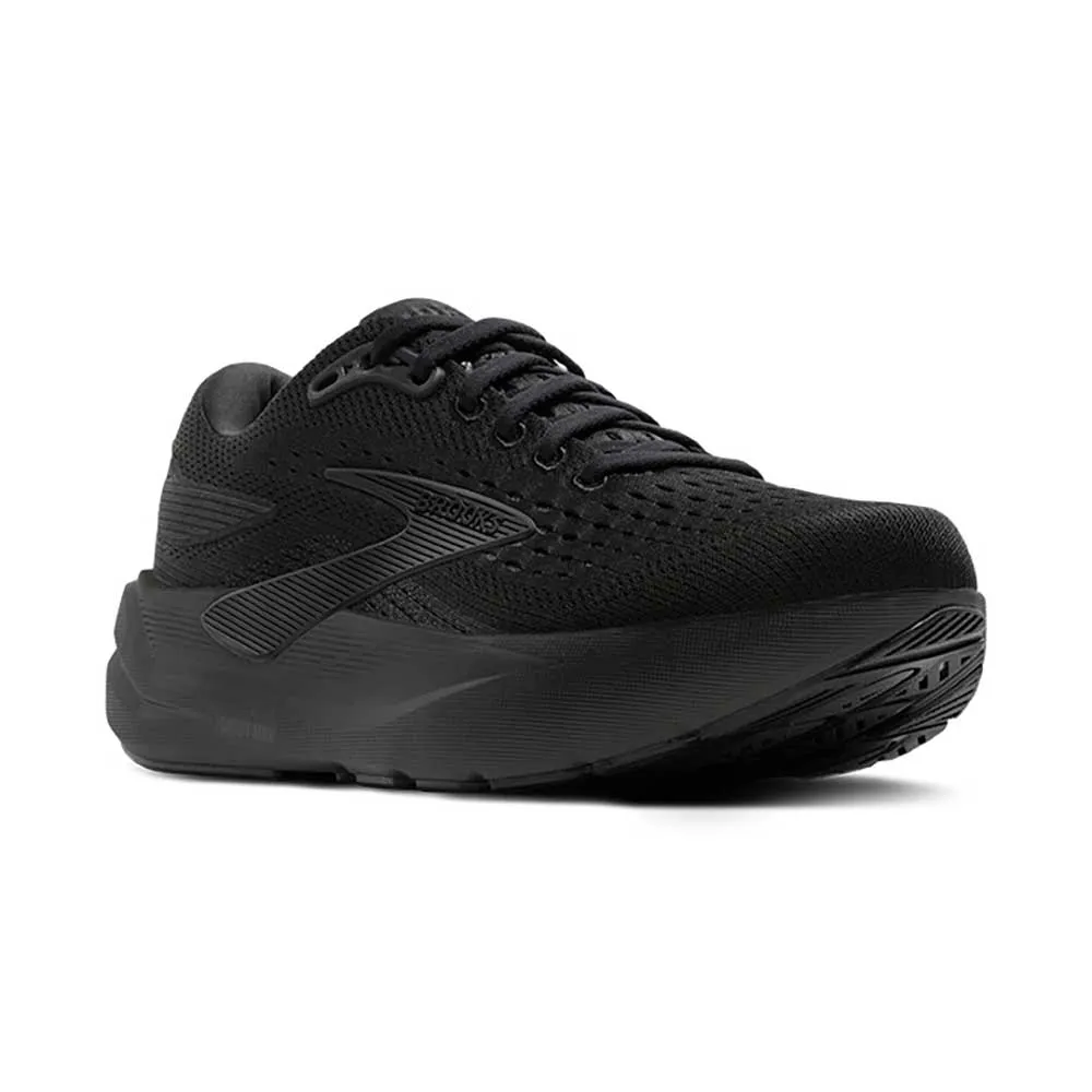 running alone shoes racing running footwear Men's Ghost Max 3 Running Shoe - Black/Black/Ebony - Regular (D)