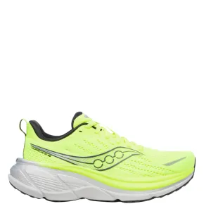 Saucony Men's Hurricane 25 Running Shoes in Citron/Black - Online Exclusive Neutral Color