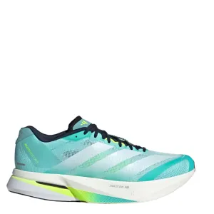 Adidas Men's Boston 13 Running Shoes in Flash Aqua/Cloud White/Lucid Lemon AW25 weekend running footwear
