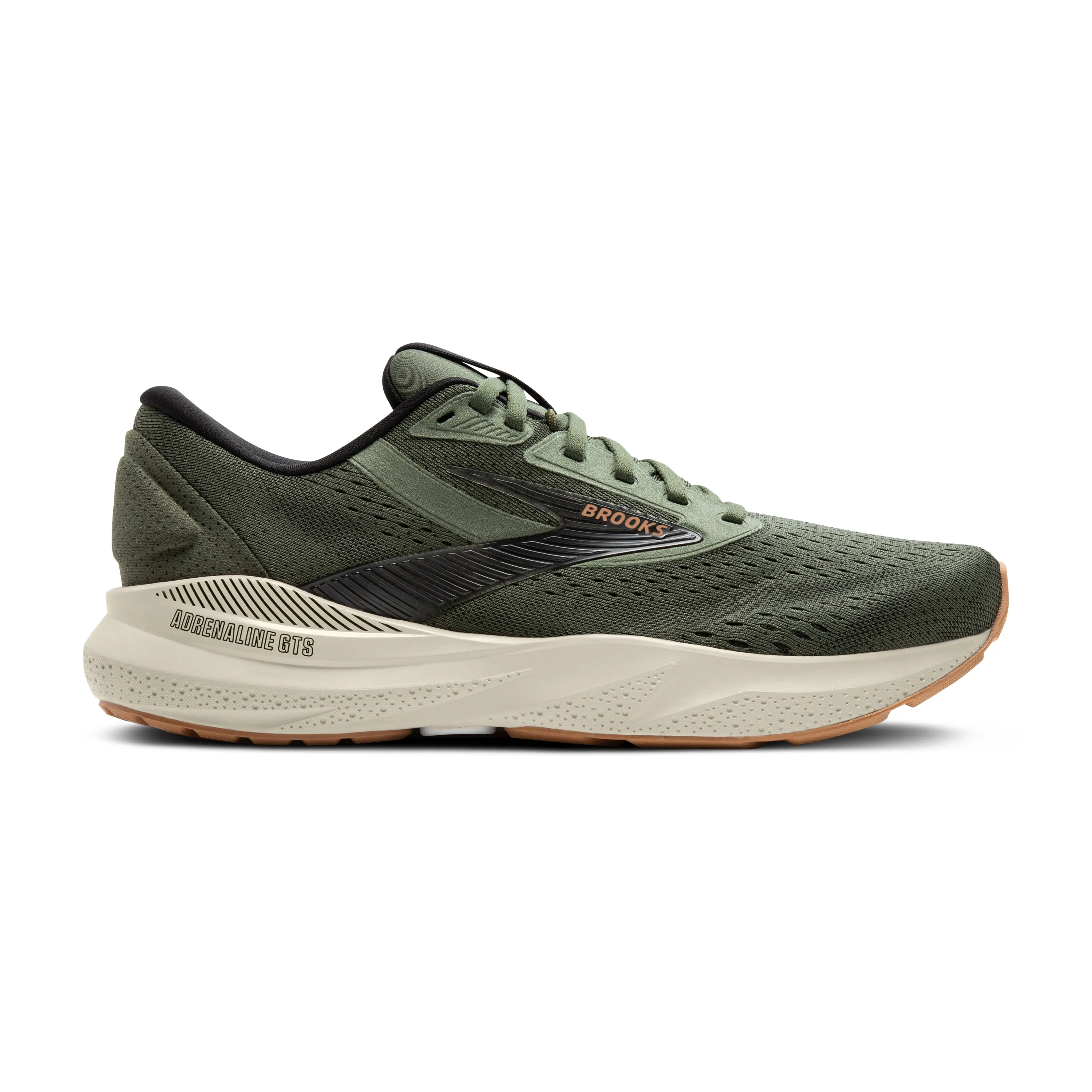 multi - density midsole Adaptive Response Brooks | Adrenaline GTS 24 | Men's | Thyme/Black/Pelican