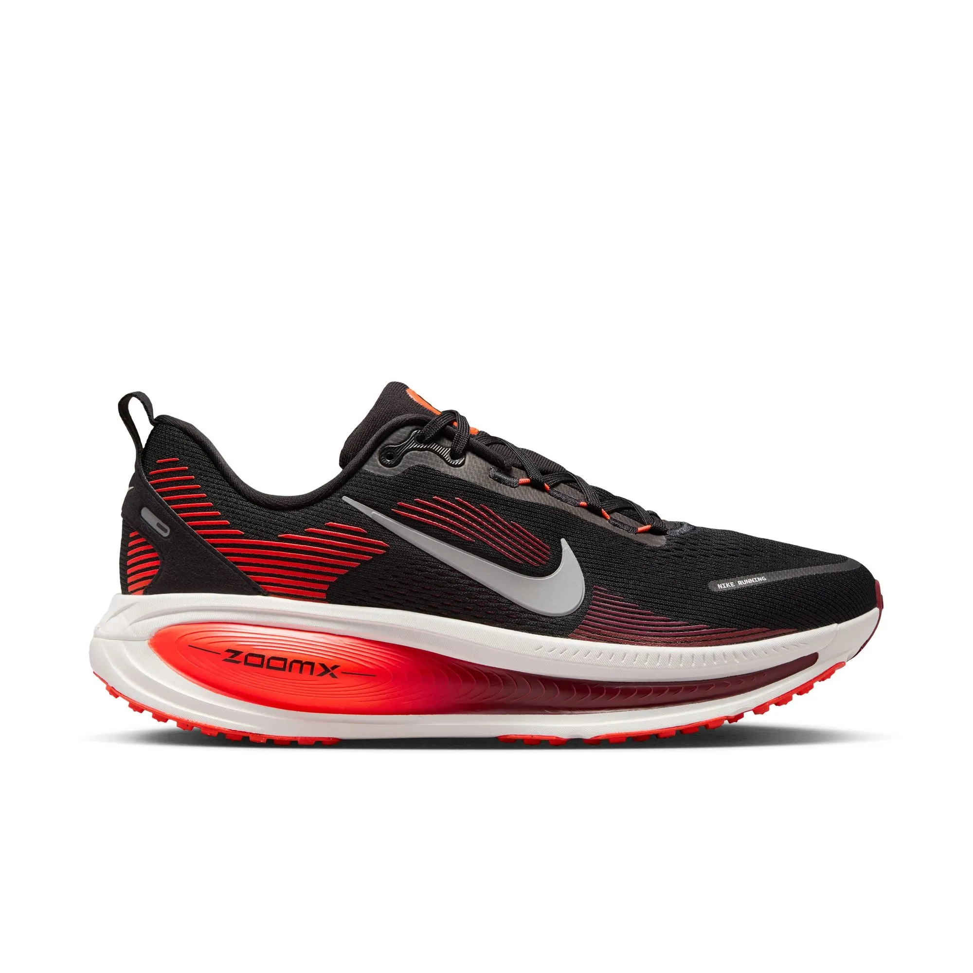 Men's Vomero 18 (008 - Black/Metallic Silver-Bright Crimson) ShockAbsorbingMidsole