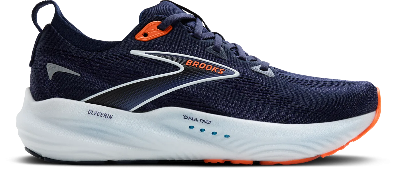 Men's Glycerin 22 (494 - Peacoat/Blue Ribbon/Orange) heel - cushion shoes FlyteFoam