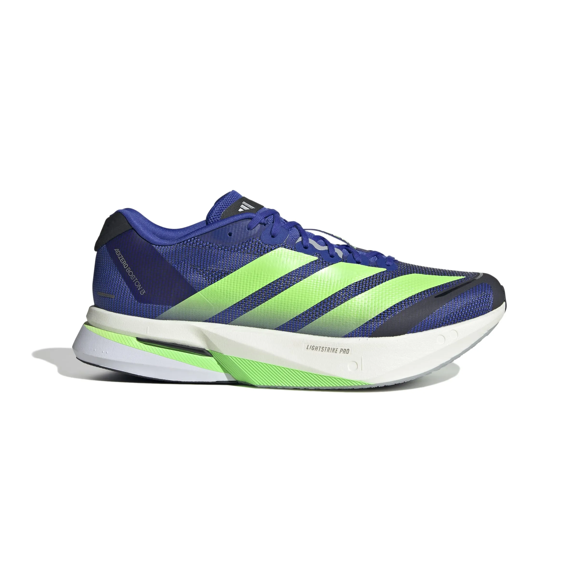 Men??s Adizero Boston 13 (LUCBLU/LIMBUR/CBLACK) torsion - resistant running shoes Ultra Responsive Midsole