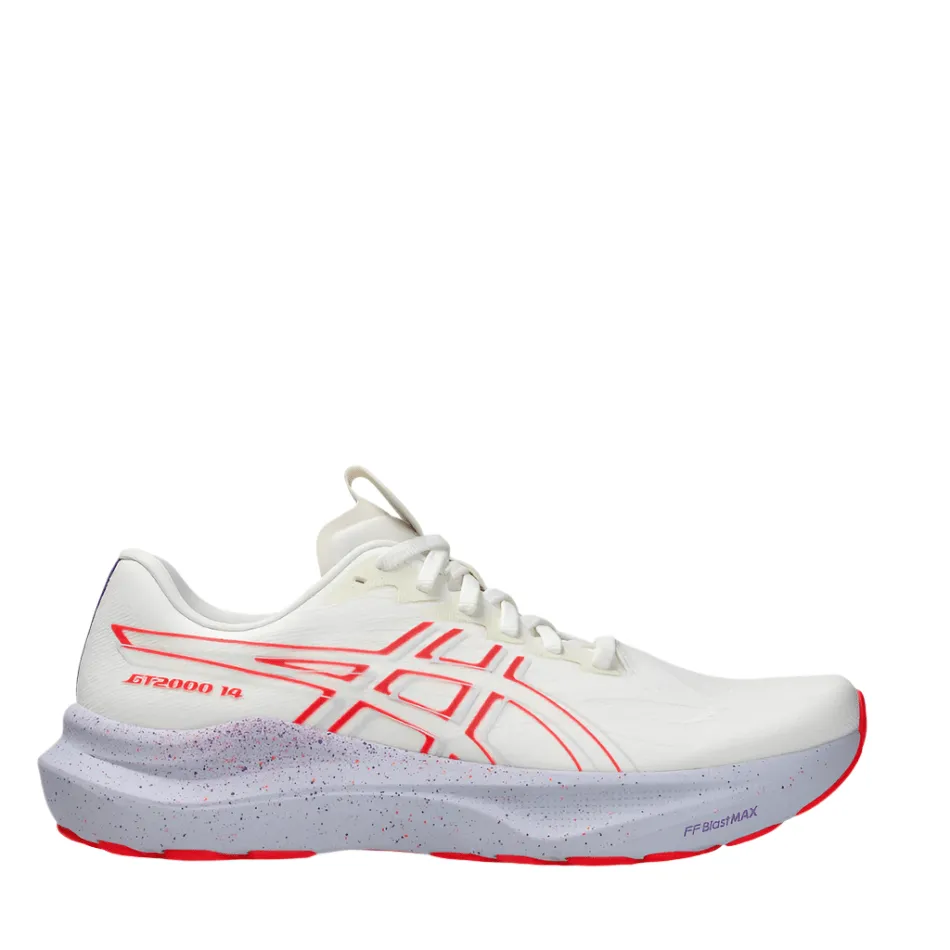 ASICS Men's GT-2000 v14 TOKYO Collection Running Shoes in Cream/Edo Purple AW25 Vibration Damping Core Balance - support