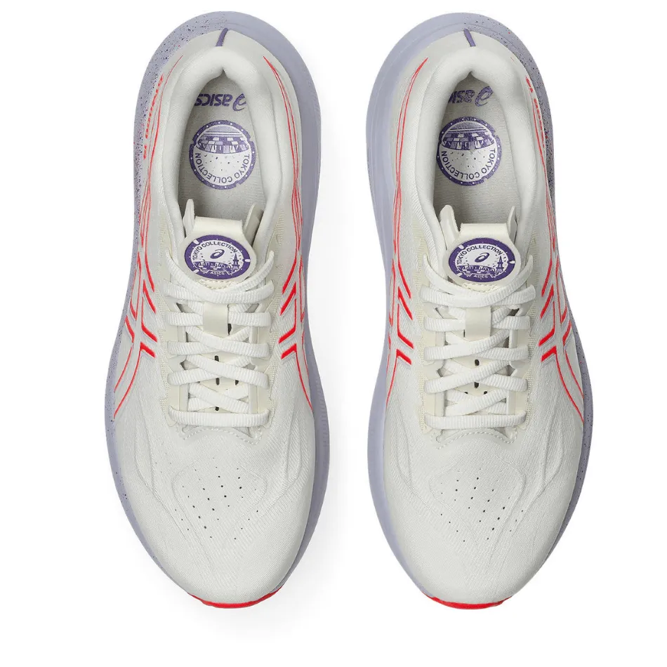 Spandex ASICS Men's GT-2000 v14 TOKYO Collection Running Shoes in Cream/Edo Purple AW25