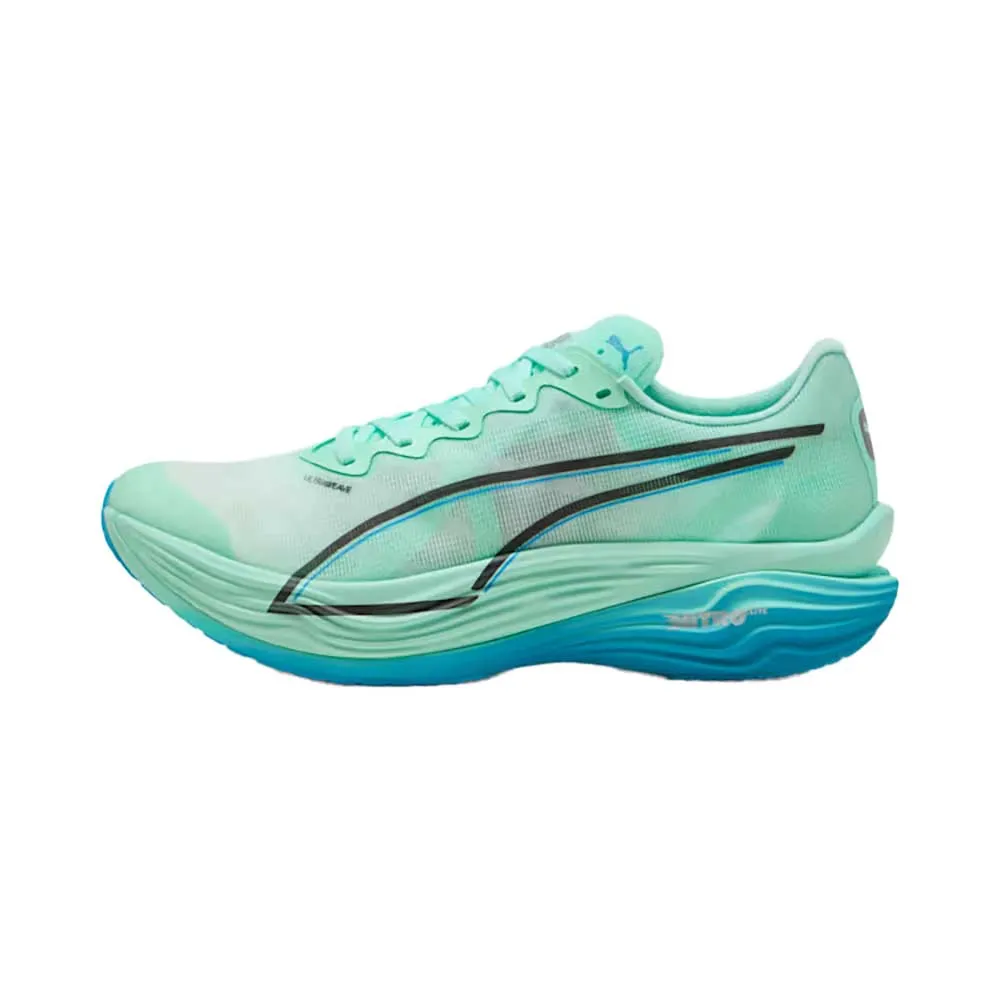 Men's Deviate Nitro Elite 3 Running Shoe - Mint Melt/Speed Blue - Regular (D) Non Marking Soles