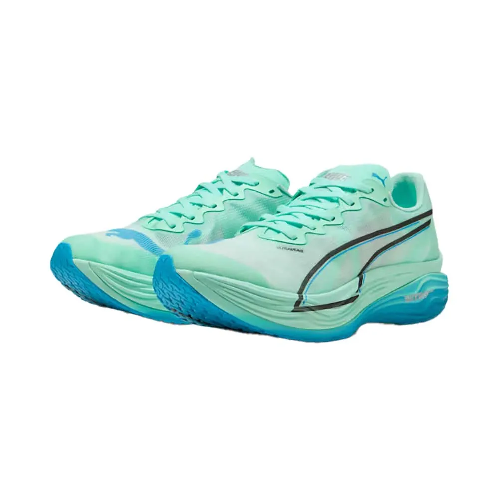 sunny - day shoes debossed - finish - design shoes Men's Deviate Nitro Elite 3 Running Shoe - Mint Melt/Speed Blue - Regular (D)