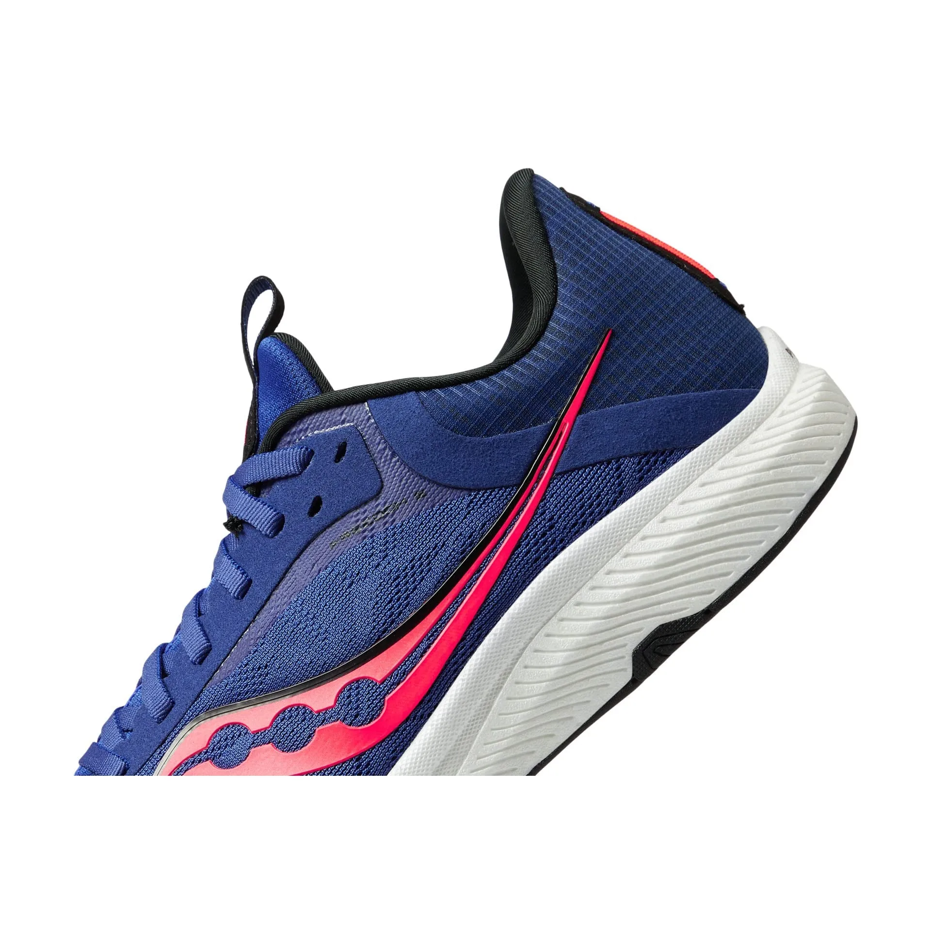 Flex Fit Midfoot Cage [Minor Color Fade] Saucony Men's Freedom 5 (Sapphire/Vizired)