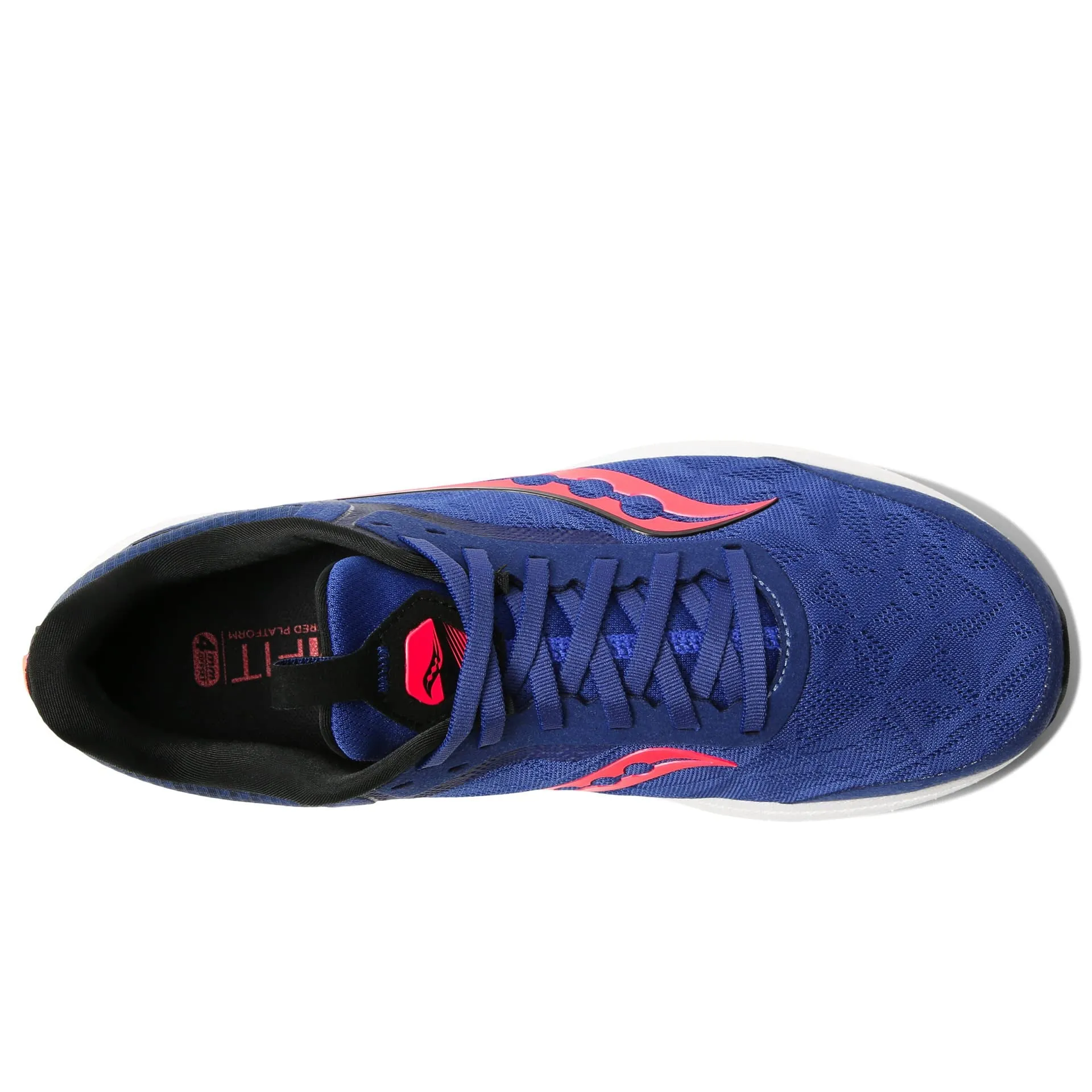 [Minor Color Fade] Saucony Men's Freedom 5 (Sapphire/Vizired) straight - away track running shoes