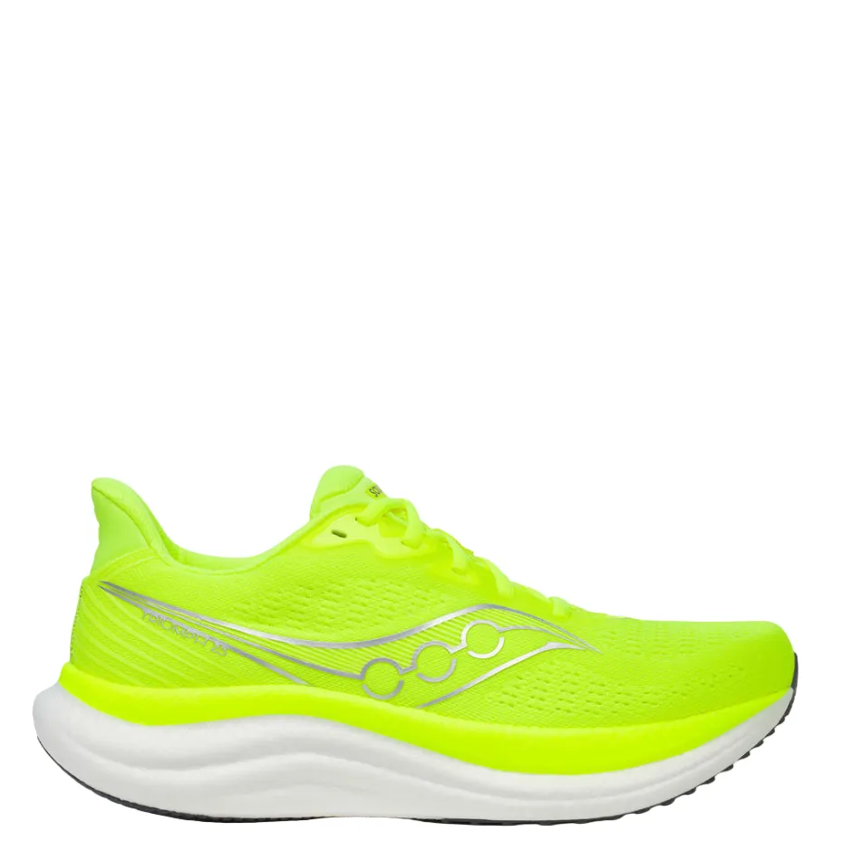running shoes for beginners Saucony Men's Triumph 23 Running Shoes in Citron - Online Exclusive