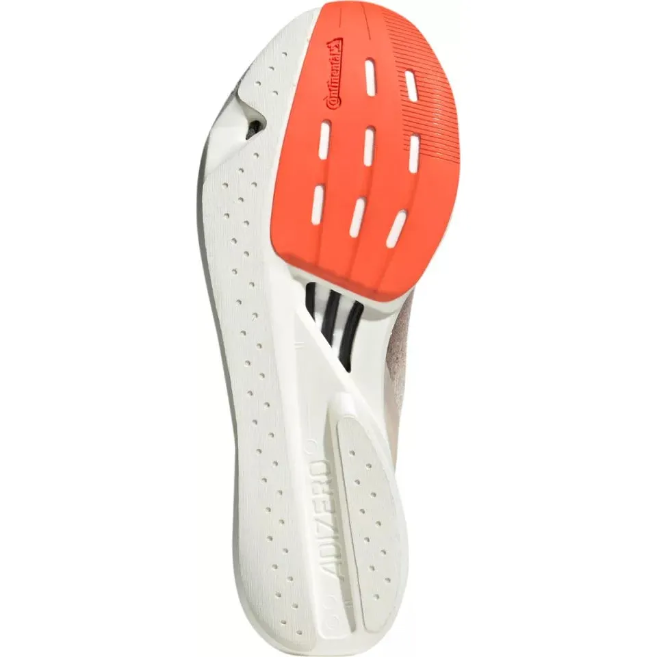 Men's Adizero Takumi Sen 10 Running Shoes Beige / Grey Strata / Halo Ivory speed - optimized Rubber Traction Outsole