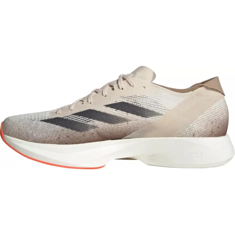 Stable Fit Energy Cell Technology Men's Adizero Takumi Sen 10 Running Shoes Beige / Grey Strata / Halo Ivory