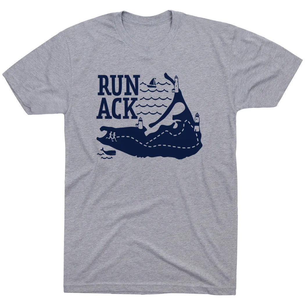 Raw Hem Finish Chic Look Running Short Sleeve T-Shirt - Run ACK