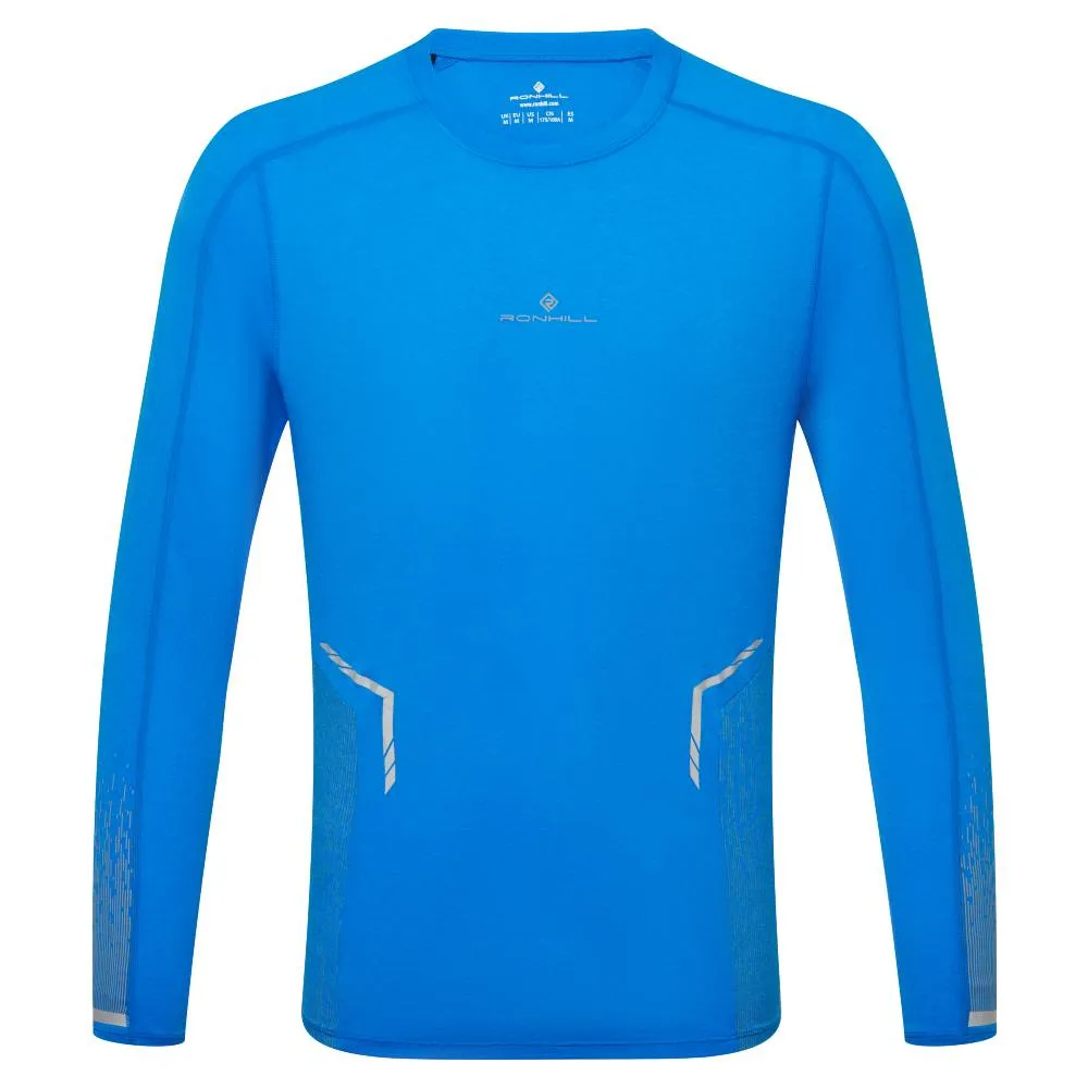 Ronhill Reflect L/S T-Shirt (Mens) - Electric Blue/Marl/Reflect informal gathering Cool Vibes