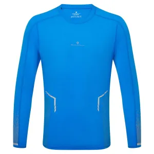 Ronhill Reflect L/S T-Shirt (Mens) - Electric Blue/Marl/Reflect ComfortOptimizedConstruction Recycled Polyester Thread