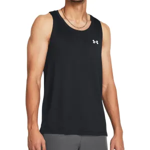 Under Armour Launch Mens Running Vest - Black Enhanced Breathability System Tension Relief Seams